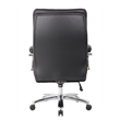 Boss Office Products Top Grain Leather Executive Chair in Black