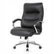 Boss Office Products Top Grain Leather Executive Chair in Black