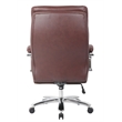Boss Office Products Top Grain Leather Executive Chair in Burgundy