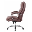 Boss Office Products Top Grain Leather Executive Chair in Burgundy