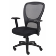 Boss Office Budget Mesh Back Fabric Adjustable Task Office Chair in Black