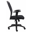 Boss Office Budget Mesh Back Fabric Adjustable Task Office Chair in Black