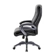 Boss Office Products Double Layer Leather Executive Office Chair in Black