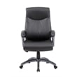 Boss Office Products Double Layer Leather Executive Office Chair in Black