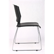 Boss Office Stack Stacking Chair with Chrome Frame in Black (Set of 2)