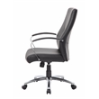 Boss Office LeatherPlus Executive Office Chair in Black