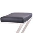 Armen Living Atlantis Contemporary Faux Leather Counter Stool in Black