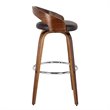Armen Living Sonia Modern Faux Leather Counter Stool in Brown