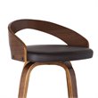 Armen Living Sonia Modern Faux Leather Counter Stool in Brown