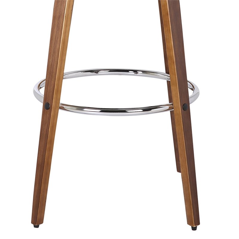 Armen Living Sonia Modern Faux Leather Counter Stool in Brown