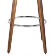 Armen Living Sonia Modern Faux Leather Counter Stool in Brown