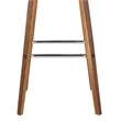 Armen Living Vienna Modern Faux Leather Upholstered Bar Stool in Brown