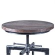 Armen Living Concord Metal Adjustable Bar Stool in Industrial Gray