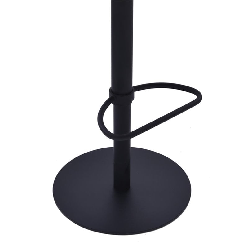 Armen Living Zuma Metal Adjustable Swivel Bar Stool in Vintage Coffee