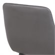 Armen Living Mia Modern Faux Leather Dining Chair in Black/Gray