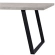 Armen Living Coronado Wood & Metal Dining Table in Cement Gray/Black