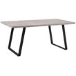 Armen Living Coronado Wood & Metal Dining Table in Cement Gray/Black