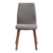 Armen Living Archie Modern Fabric Dining Chair in Gray (Set of 2)