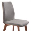 Armen Living Archie Modern Fabric Dining Chair in Gray (Set of 2)