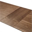 Armen Living Treviso Extension Solid Wood Dining Table in Walnut