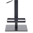 Armen Living Kaylee Modern Faux Leather Swivel Bar stool in Gray/Black