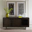 Armen Living Gatsby 2-Door Modern Wood & Metal Buffet Cabinet in Dark Gray/Oak