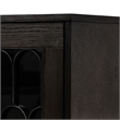 Armen Living Gatsby 2-Door Modern Wood & Metal Buffet Cabinet in Dark Gray/Oak
