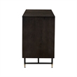 Armen Living Gatsby 2-Door Modern Wood & Metal Buffet Cabinet in Dark Gray/Oak