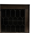 Armen Living Gatsby 2-Door Modern Wood & Metal Buffet Cabinet in Dark Gray/Oak