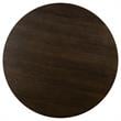 Armen Living Gatsby Round Contemporary Wood & Metal Dining Table in Oak/Black