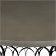 Armen Living Gatsby Modern Metal & Faux Concrete Dining Room Table in Oak/Black
