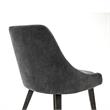Armen Living Lileth River Fabric & Wood Dining Chair in Gray (Set of 2)