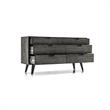 Armen Living Mohave 6-Drawer Mid-Century Wood Dresser in Tundra Gray