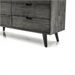 Armen Living Mohave 6-Drawer Mid-Century Wood Dresser in Tundra Gray