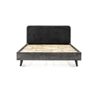Armen Living Mohave 4-Piece Modern Wood Queen Bedroom Set in Tundra Gray