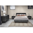 Armen Living Mohave 4-Piece Modern Wood Queen Bedroom Set in Tundra Gray