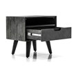 Armen Living Mohave 3-Piece Modern Wood Queen Bedroom Set in Tundra Gray