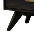 Armen Living Baly 4-Piece Modern Wood King Bedroom Set in Brushed Brown/Gray