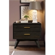 Armen Living Baly 3-Piece Modern Wood King Bedroom Set in Brushed Brown