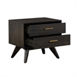 Armen Living Baly 3-Piece Modern Wood King Bedroom Set in Brushed Brown