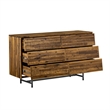 Armen Living Cusco 4-Piece Modern Wood Queen Bedroom Set in Brown/Black