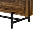 Armen Living Cusco 4-Piece Modern Wood Queen Bedroom Set in Brown/Black