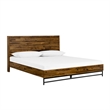 Armen Living Cusco 3-Piece Modern Wood Queen Bedroom Set in Brown/Black