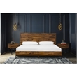 Armen Living Cusco 3-Piece Modern Wood Queen Bedroom Set in Brown/Black