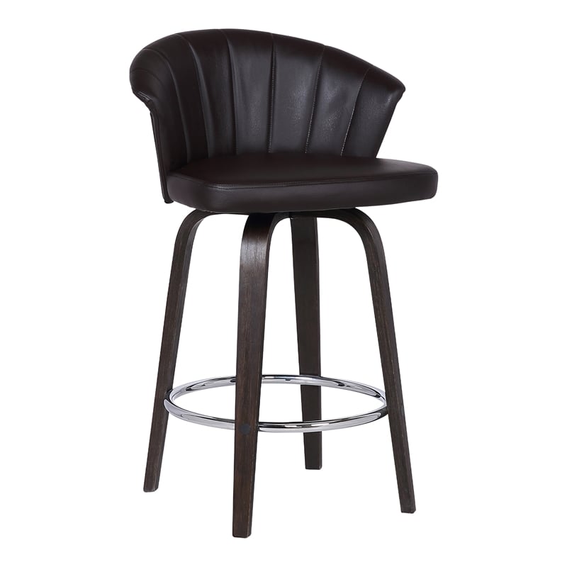 Armen Living Ashley Modern Faux Leather 30