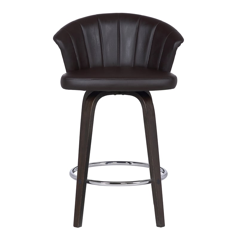 Armen Living Ashley Modern Faux Leather 30