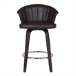 Armen Living Ashley Modern Faux Leather 30
