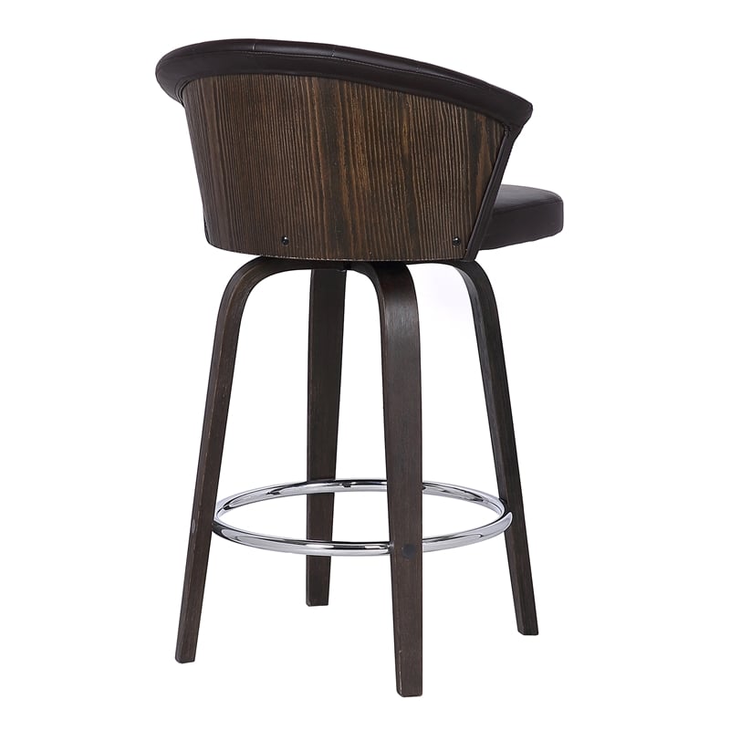Armen Living Ashley Modern Faux Leather 30