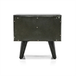 Armen Living Mohave Modern Wood Single Drawer Night Stand in Tundra Gray