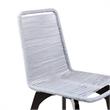 Armen Living Island Wood Outdoor Patio Dining Chair in Gray/Brown (Set of 2)